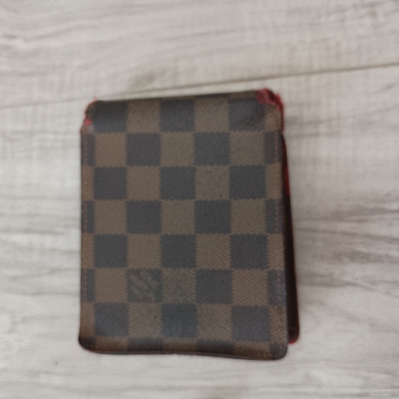 Vintage, Authentic Louis Vuitton Famier Ebene Mens Credit Wallet - Picture 5 of 16